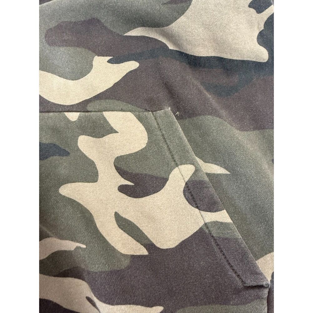 CSG Men's Green Camo Fleece Pullover Hoodie 3XL Big & Tall Pockets Drawstring - Picture 11 of 11
